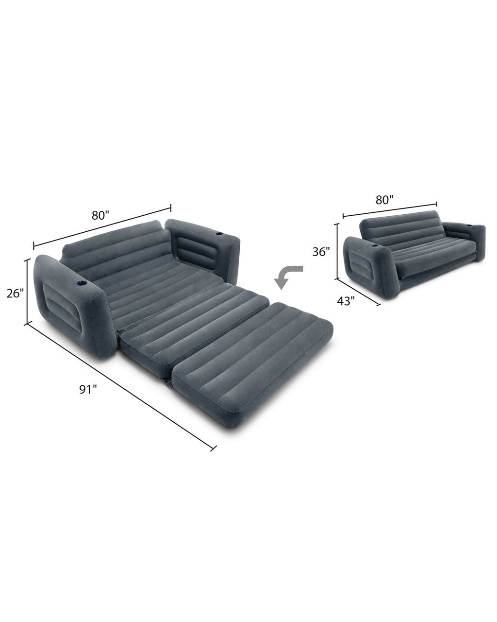 Foldable Pull-Out Inflatable Sofa